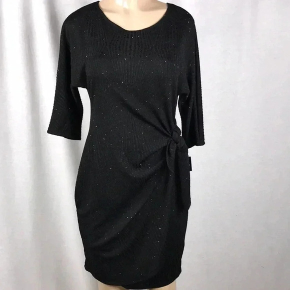 Robbie Bee Size Small Signature Dress Black Sequence Dress. New With Tags. - Picture 3 of 9